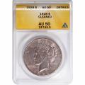 Certified Peace Silver Dollar 1928 AU50 Cleaned ANACS