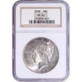 Certified Peace Silver Dollar 1928 MS62 NGC