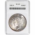 Certified Peace Silver Dollar 1928 MS63 ANACS
