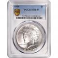Certified Peace Silver Dollar 1928 MS64+ PCGS