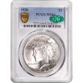 Certified Peace Silver Dollar 1928 MS64 PCGS CAC