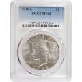Certified Peace Silver Dollar 1935-S MS62 PCGS
