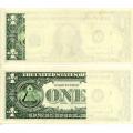 1981 $1 ERROR Obstructed Printing 2 Note Set