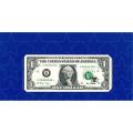 2001 $1 Lone Star Note Dallas TX Reserve Bank in BEP folder