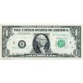 1988A $1 Federal Reserve Note ERROR Misaligned Second Printing VF (7461A)