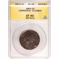Certified Large Cent 1803 EF40 Details ANACS
