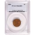 Certified Indian Head Cent 1884 MS63BN PCGS