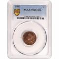 Certified Indian Cent 1897 MS64BN PCGS
