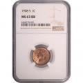 Certified Indian Head Cent 1908-S MS63RB NGC