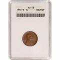 Certified Lincoln Cent 1910-S AU58 ANACS