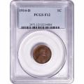 Certified Lincoln Cent 1914-D F12 PCGS