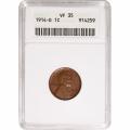 Certified Lincoln Cent 1914-D VF35 ANACS