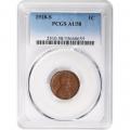Certified Lincoln Cent 1918-S AU58 PCGS