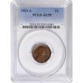Certified Lincoln Cent 1921-S AU55 PCGS
