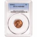Certified Lincoln Cent 1929-S MS64RB PCGS