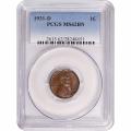 Certified Lincoln Cent 1931-D MS62BN PCGS