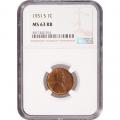 Certified Lincoln Cent 1931-S MS63RB NGC