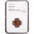 Certified Lincoln Cent 1931-S MS65BN NGC