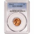 Certified Lincoln Cent 1934-D MS65RD PCGS