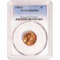 Certified Lincoln Cent 1936-S MS65RD PCGS