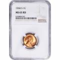 Certified Lincoln Cent 1944-S MS65RD NGC