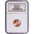 Certified Lincoln Cent 1995 Double Die Obverse MS67RD NGC