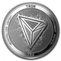 1 oz Silver Bullion Cryptocurrency Tron Round .999 fine