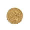 $2.5 Gold Liberty 1843-O Small Date XF