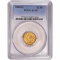 Certified $2.5 Gold Liberty 1850-O AU55 PCGS
