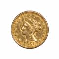 $2.5 Gold Liberty 1851 XF details
