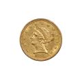 $2.5 Gold Liberty 1856 AU
