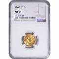 Certified US Gold $2.5 Liberty 1906 MS64 NGC