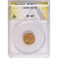 Certified $2.5 Gold Indian 1925-D EF40 ANACS