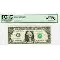 2006 $1 Federal Reserve Note UNC 65PPQ PCGS Boca Raton Run 