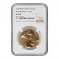 Certified Burnished American $50 Gold Eagle 2006-W MS70 NGC