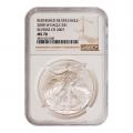 Burnished 2008-W Silver Eagle MS70 NGC Reverse Of 07