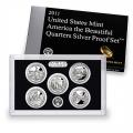 US Proof Set 2011 5pc Silver (Quarters Only) America The Beautiful