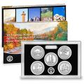 US Proof Set 2013 5pc Silver (Quarters Only) America The Beautiful 