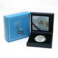China 2013 Year of the Snake 1 oz Silver Flower (w Box & COA)