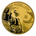 2014 United Kingdom 1 oz Gold Lunar Year of the Horse