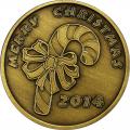 Christmas 2014 Bronze Coin BX-11 Candy Cane