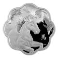 2014 Silver Canadian $15 Lunar Lotus Horse (w/ Box & COA)