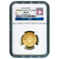 Certified Commemorative $5 Gold 2014-W Baseball Hall Of Fame MS70 NGC