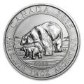 2015 Canadian Silver $8 Polar Bear and Cub 1.5 Ounces