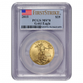 Certified American $25 Gold Eagle 2015 MS70 PCGS First Strike