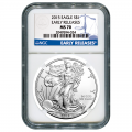 Certified Uncirculated Silver Eagle 2015 MS70 NGC Early Release