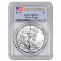 Certified Uncirculated Silver Eagle 2015 MS70 PCGS First Strike
