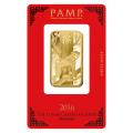 PAMP Suisse 1 Ounce Gold Bar - 2016 Monkey Design