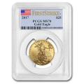 Certified American $25 Gold Eagle 2017 MS70 PCGS First Strike