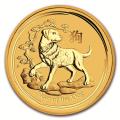 Australian Perth Mint Series II Lunar Gold Tenth Ounce 2018 Dog